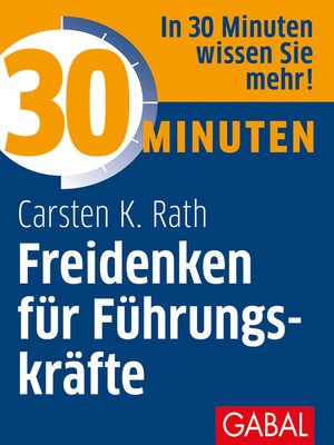 cover image of 30 Minuten Freidenken für Führungskräfte